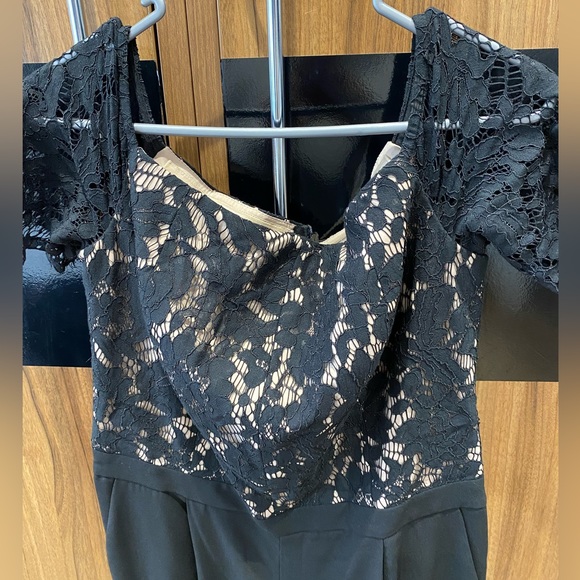 Womens black and cream stylish women’s jumpsuit size 12 - Picture 6 of 11